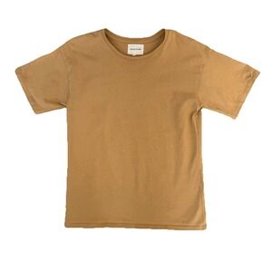 Loulou Studio T Shirt Womens Small Sand Minimalist Capsule Casual Preppy Staple